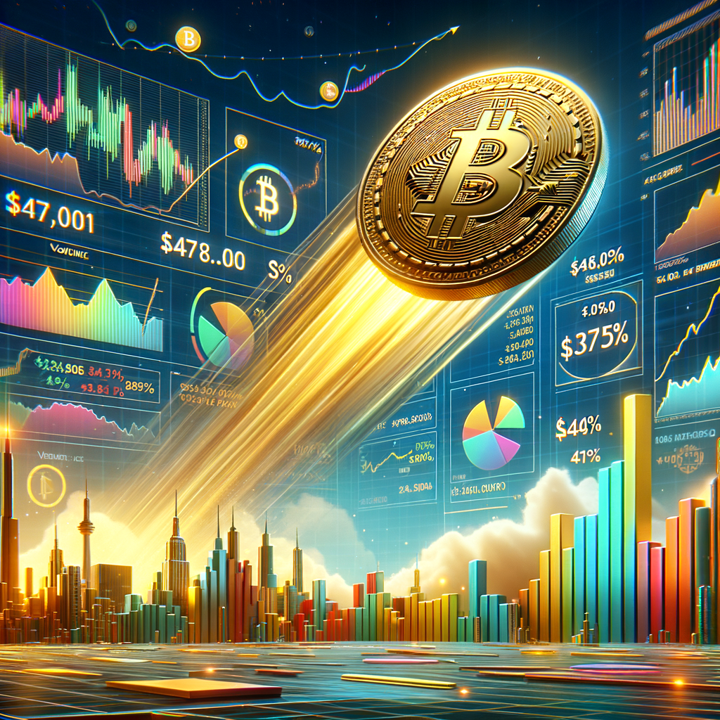 Bitcoin Surges to $47k with Trading Volume Soaring by Nearly 120%