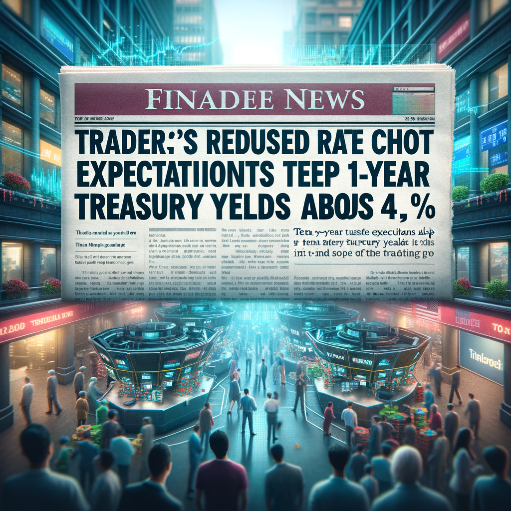 Traders' Reduced Rate Cut Expectations Keep Ten-Year Treasury Yields Above 4%