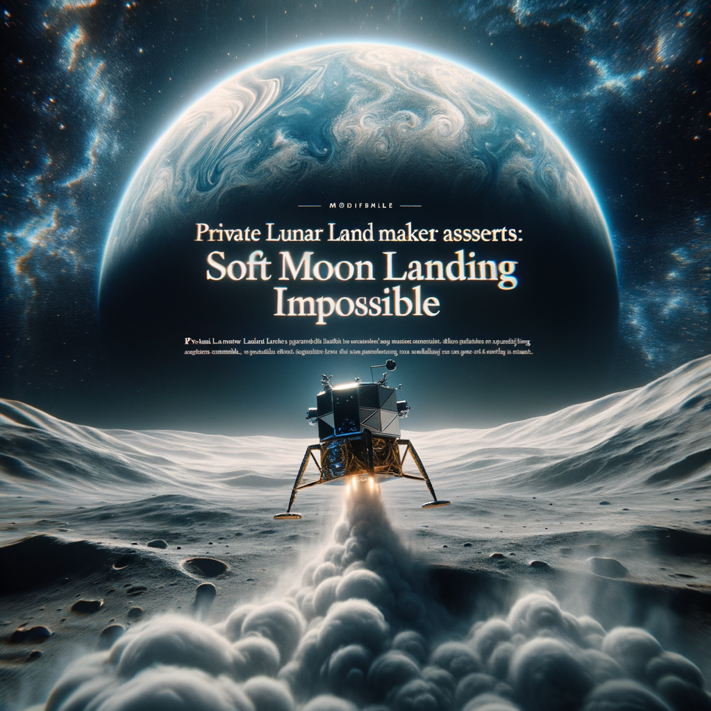 Private Lunar Lander Maker Asserts: Soft Moon Landing Impossible